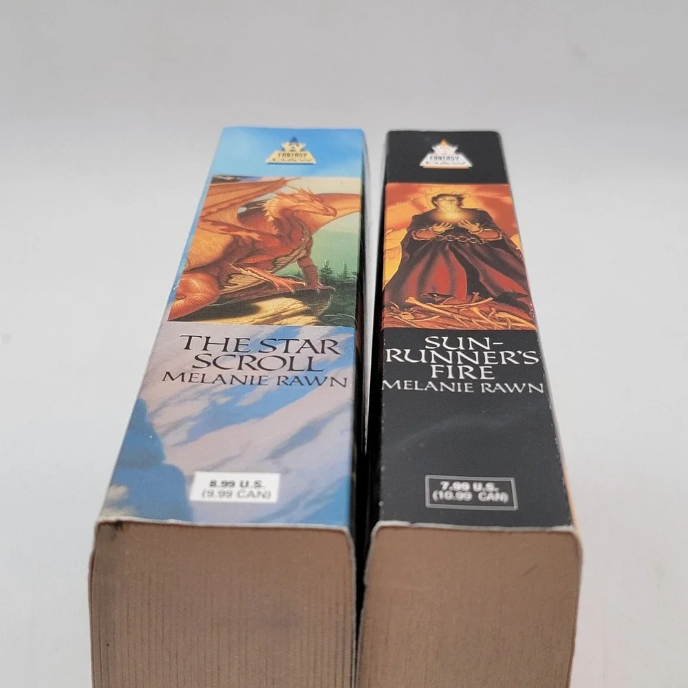 Melanie Rawn Dragon Prince Books 2 & 3 Paperback First Printing Whelan Good